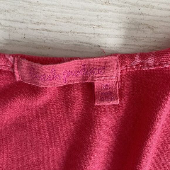 Fresh Produce Womens Pink Floral Print Dress SIze XS Scoop Neck Short Sleeve - Picture 9 of 9